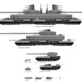Proyectos alemanes de tanque para la segunda guerra mundial(los 4 más grandes no existen eran proyectos que se suspendieron)