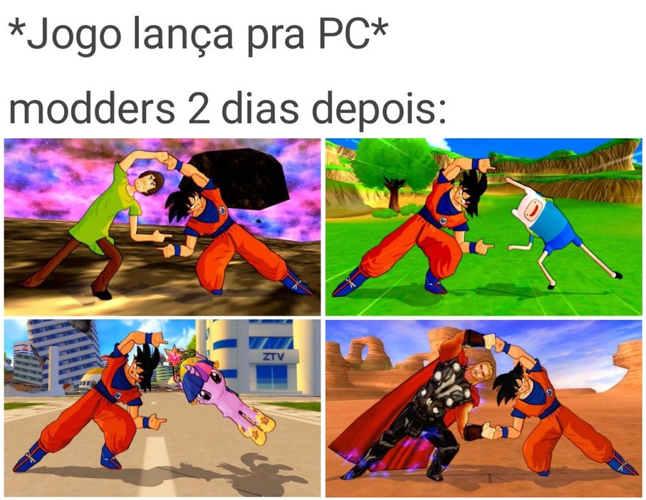 Modders para quem não sabe são pessoas que criam mods - meme