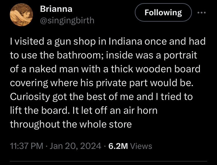great prank in a gun shop