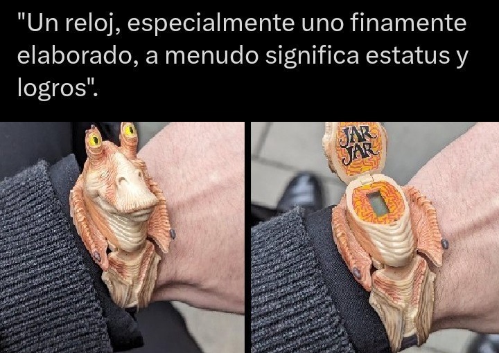 Reloj elegante de jar jar - meme
