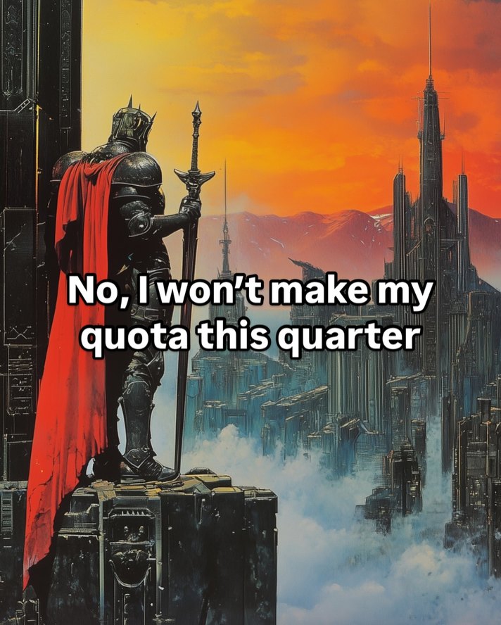 No, I won’t make quota this quarter. Thanks for asking - meme