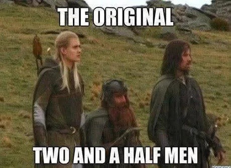 Before sitcoms, there were THESE two and a half men - meme