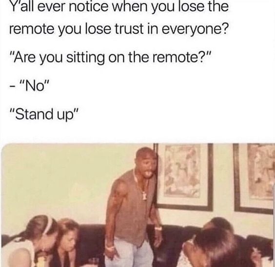 i said stand up (¬_¬ ) - meme