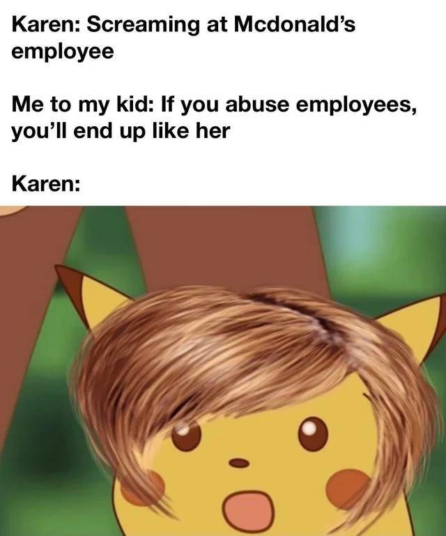How someone ends up like a Karen - meme