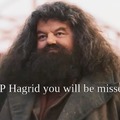 The actor of Hagrid died today