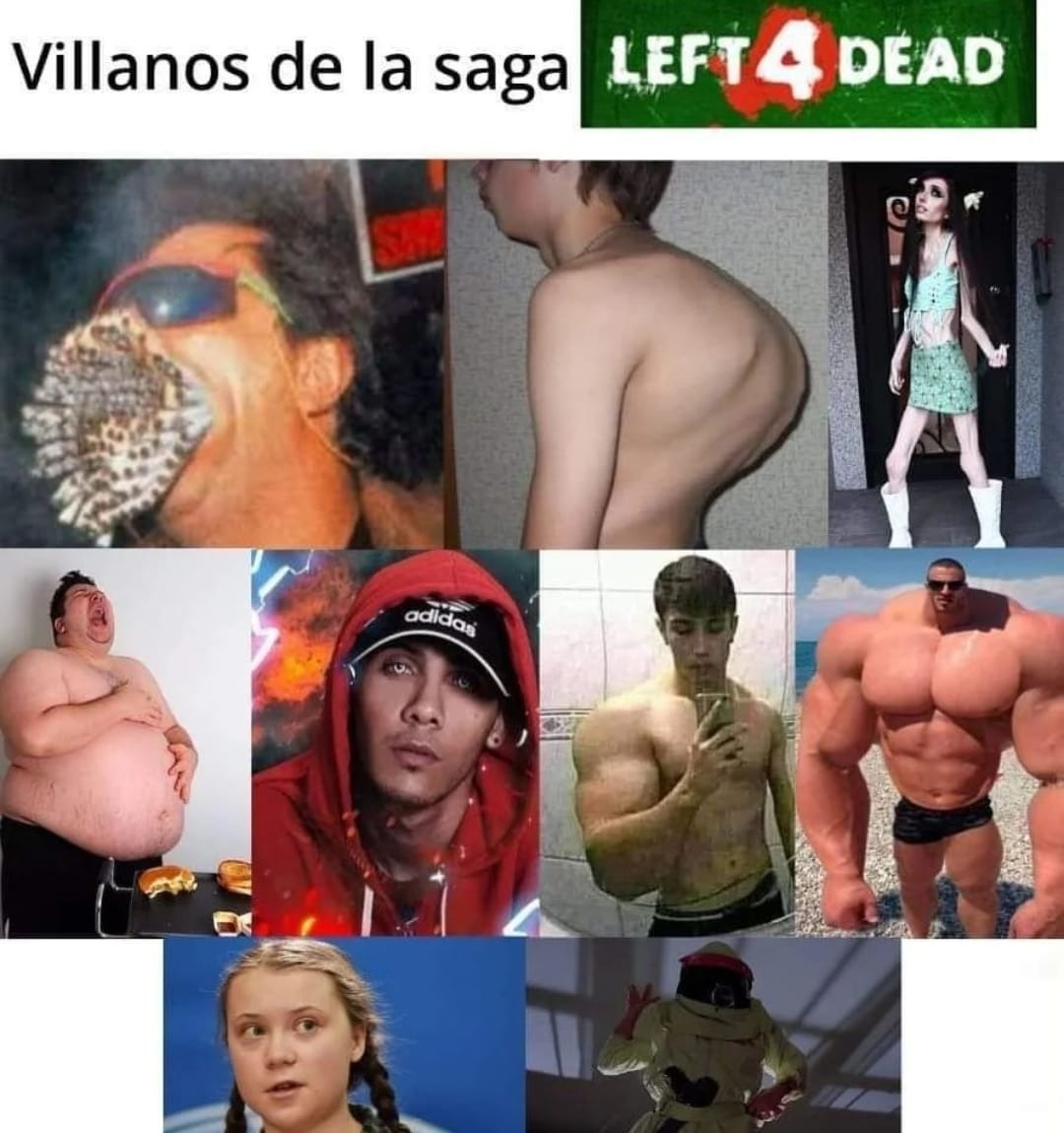 Villanos de left 4 dead - meme