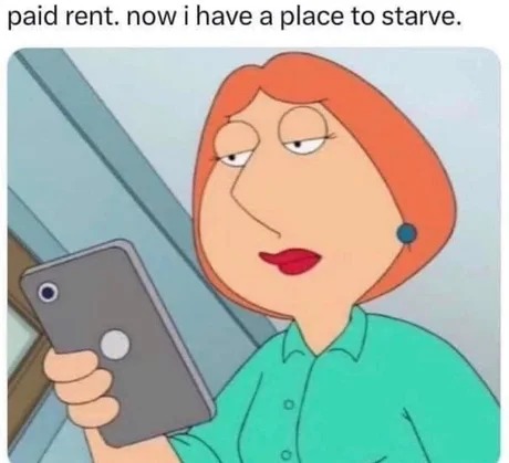 Paid rent - meme