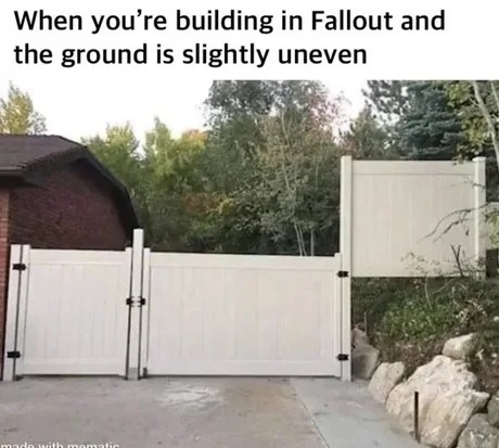Building in Fallout - meme