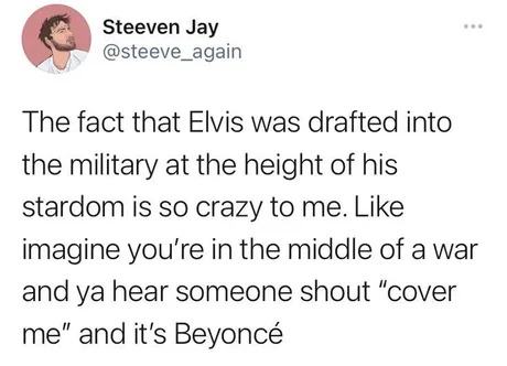 Elvis could do anything - meme