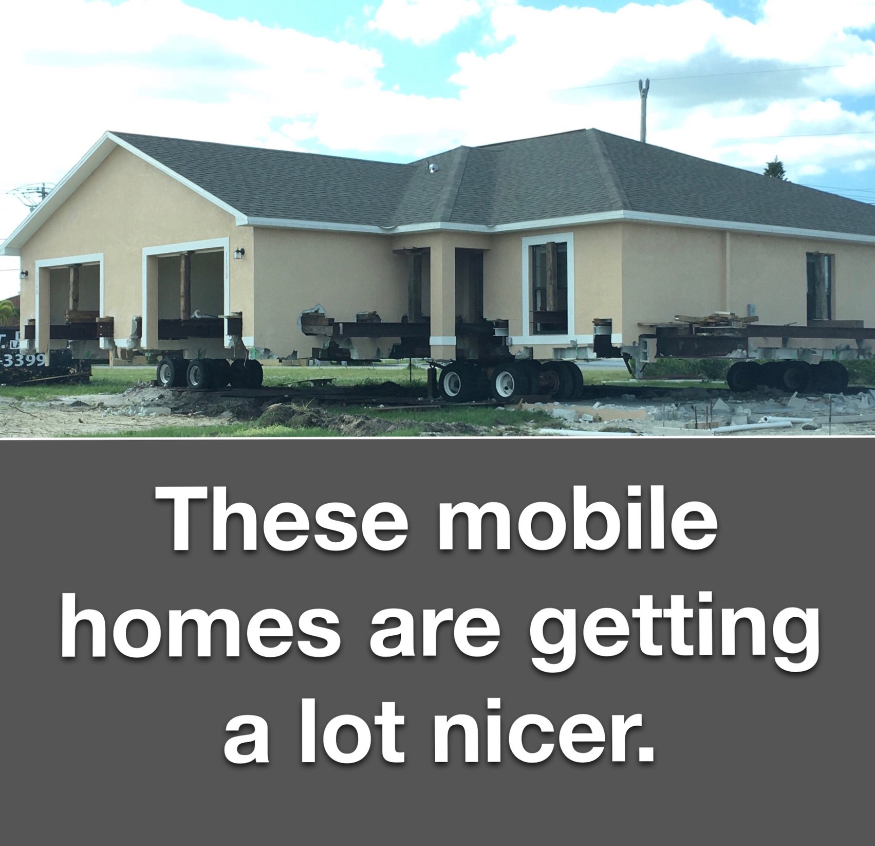 wanna move? don’t wanna pack? try a mobile house! - meme