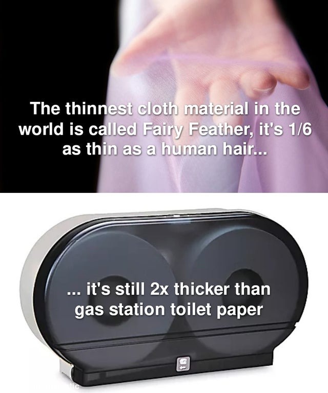 THe thinnest cloth material in the world - meme