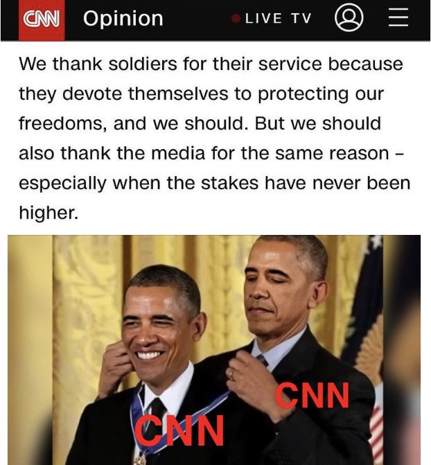 CNN jerking itself off - meme