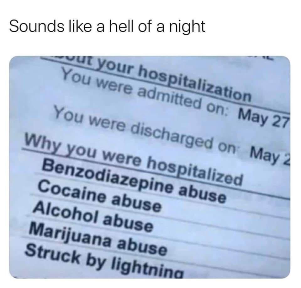 crazy night out meme