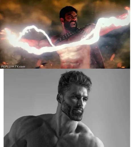 Zeus from the Justice League's Snyder cut - meme