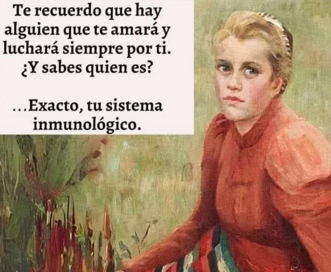 Tu sistema inmune es el único que siempre está pa ti - meme