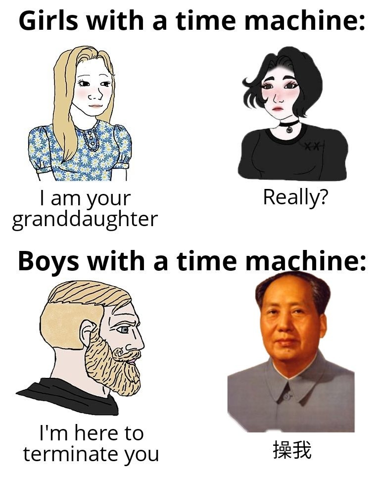 Save China like a Chad - meme