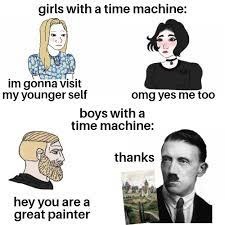 Hitler is a great painter :) - meme
