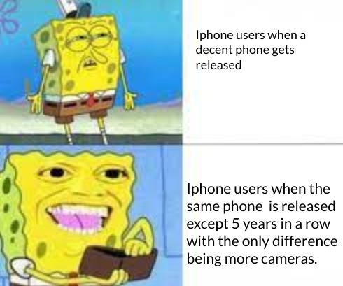 Average Iphone user - meme