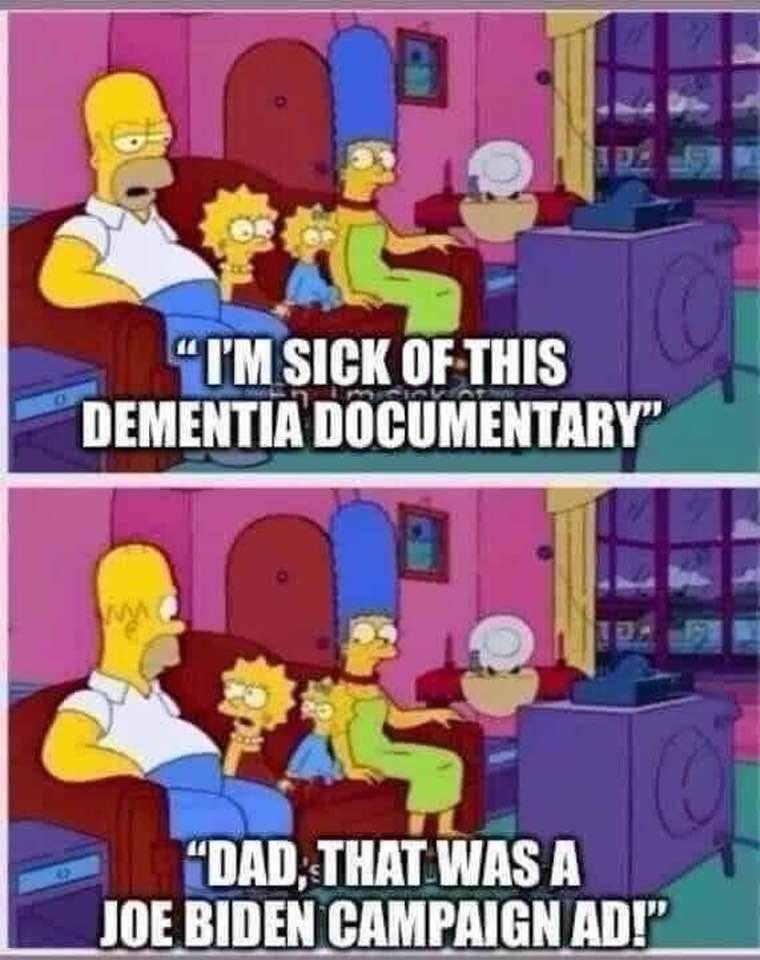 Dementia Joe campaign ad - meme