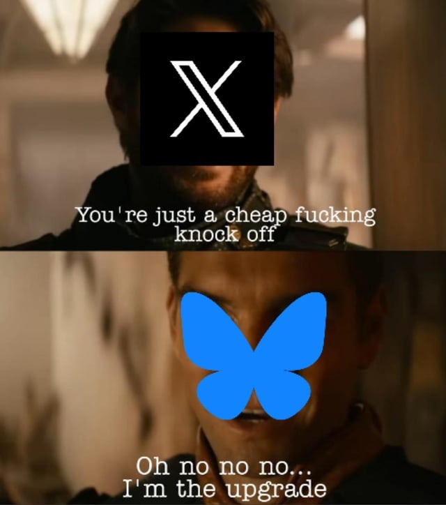Bluesky is just a knock off - meme