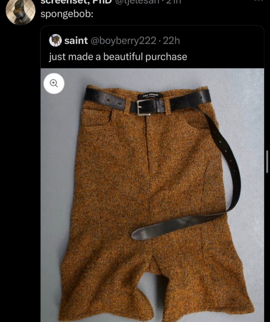 Spongebob is now a fashion saint, apparently - meme