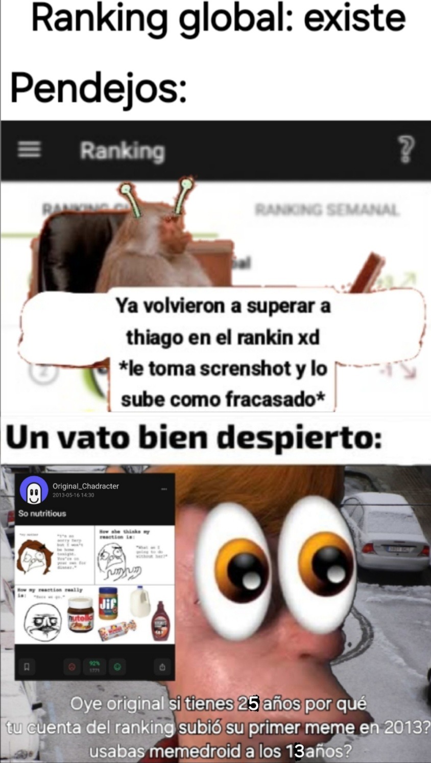 sí habló sobre eso una vez pero no recuerdo lo que dijo ekisde - meme