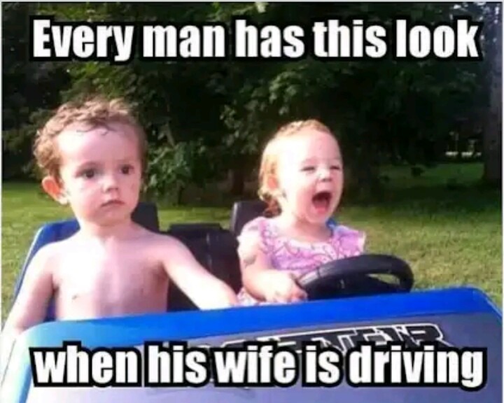Wife driving - meme