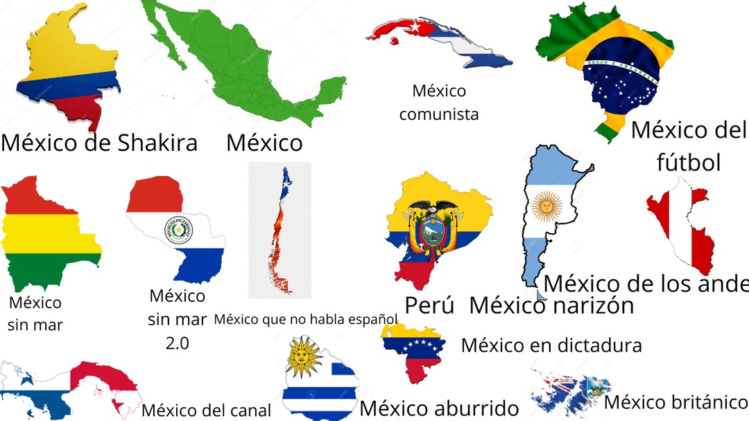 México según los estado unidenses XD - meme