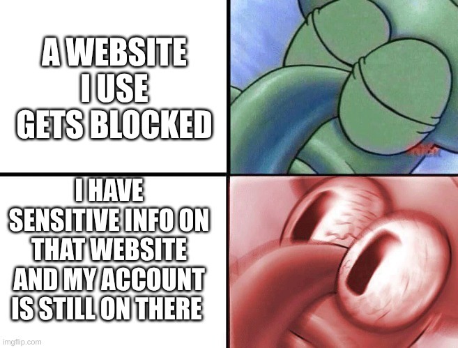 just dont put sensitive info were it doesnt belong - meme