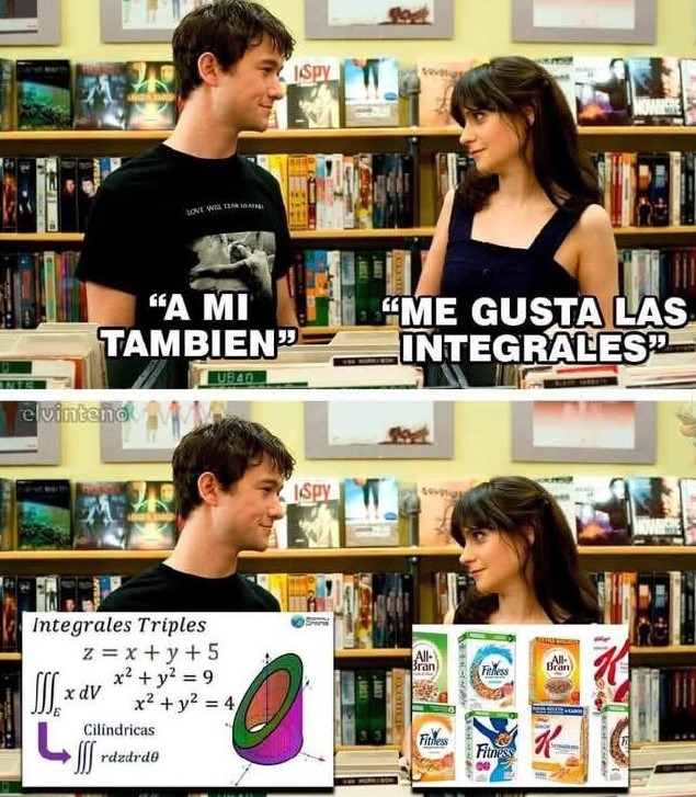 Si te gustan las integrales triples, busca ayuda - meme