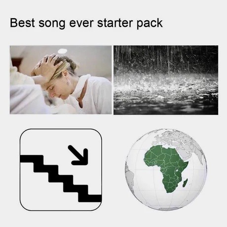 Best song ever starter pack: nostalgia, heartbreak, and bass boost - meme