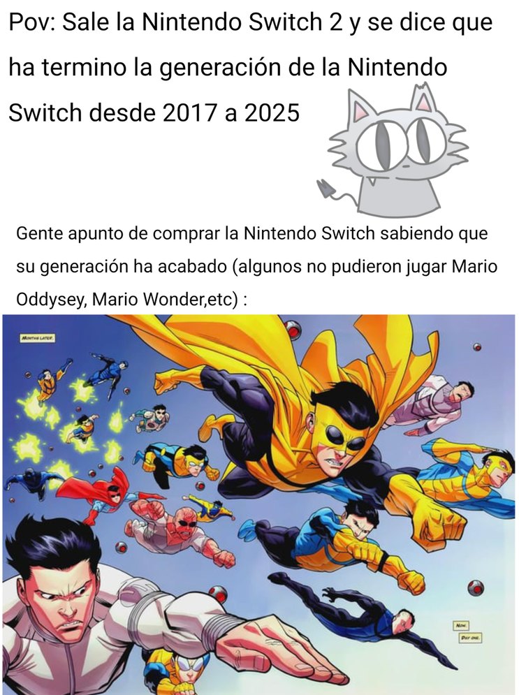 Tanto que espere por jugar Mario Oddysey y me joden que ya se acaba la generación? - meme