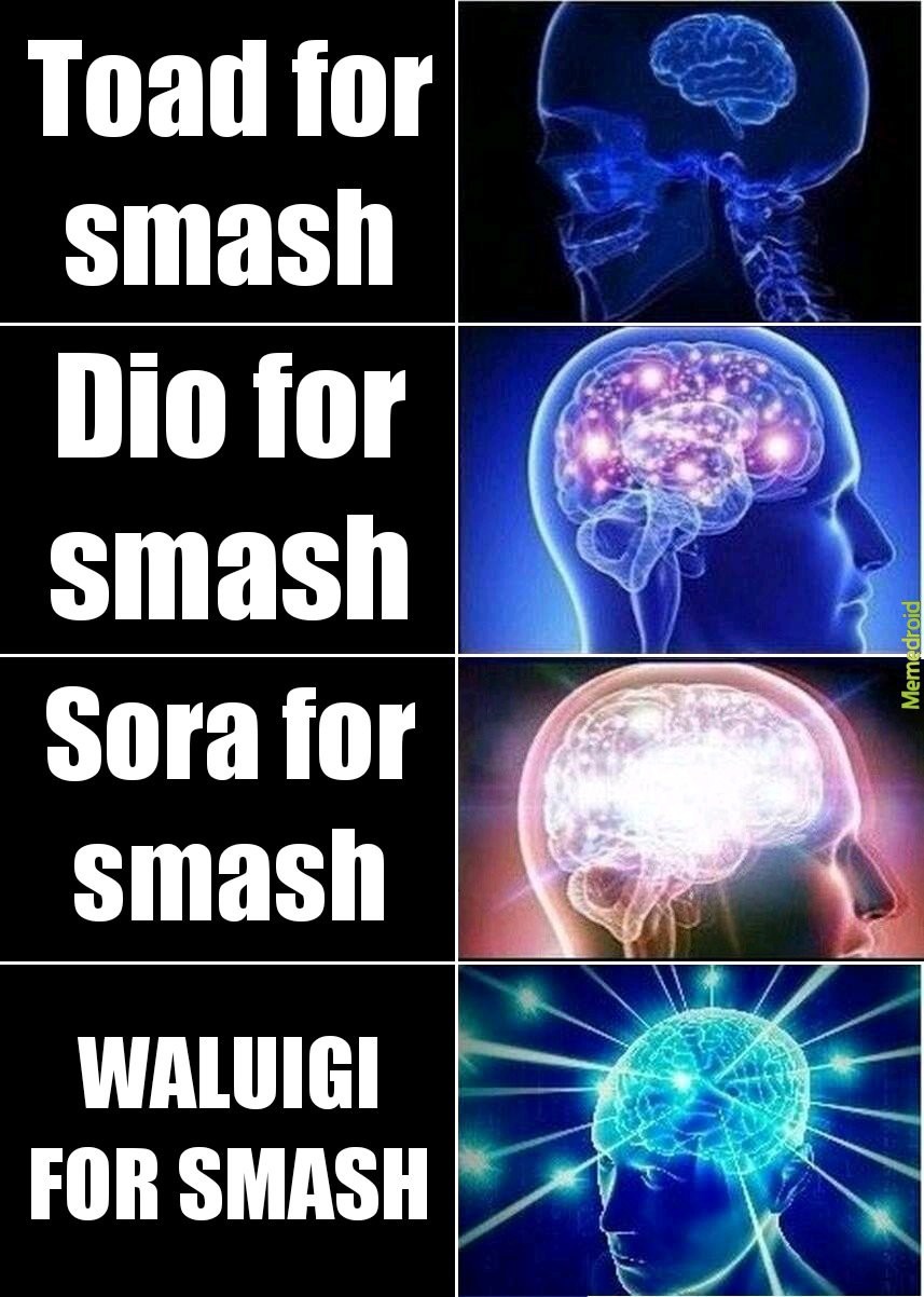 Waluigiiiiiii forrrrrrrrr smashshshshsh - meme