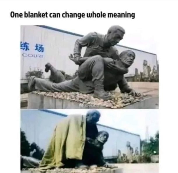 Only one blanket - meme
