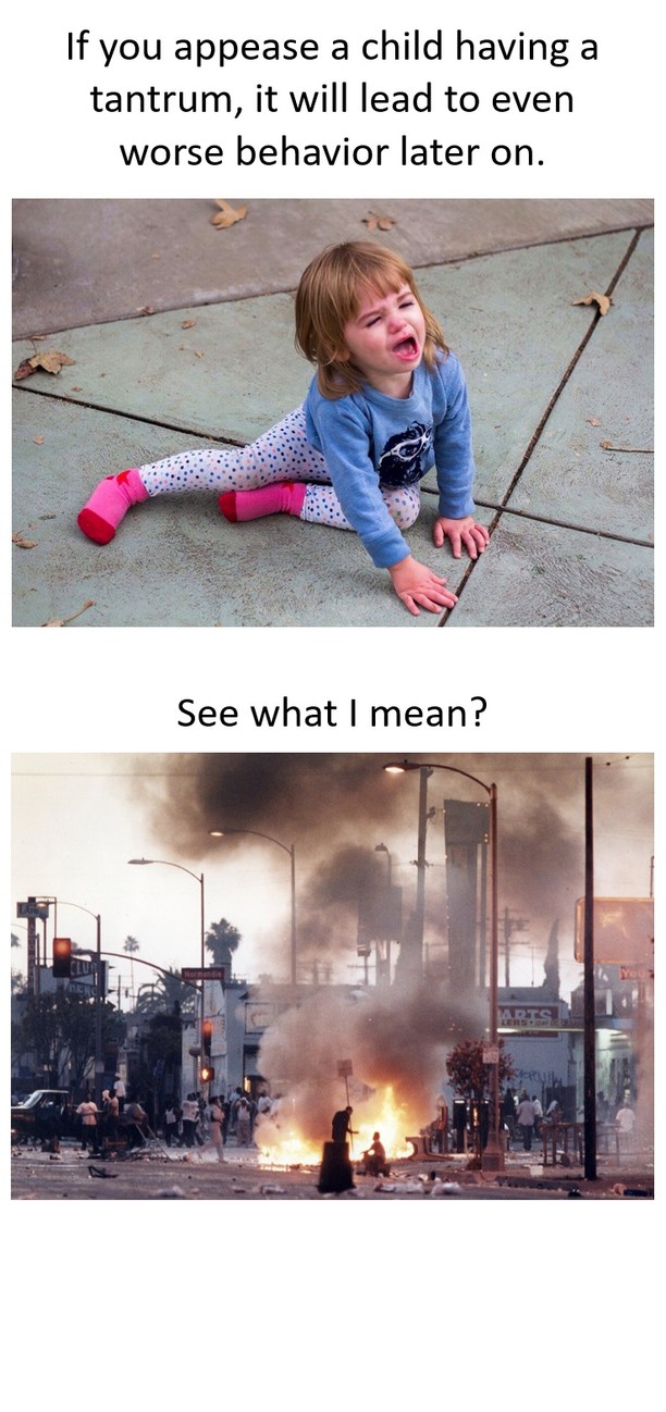 Discipline your kids so we don't have to lock them up - meme