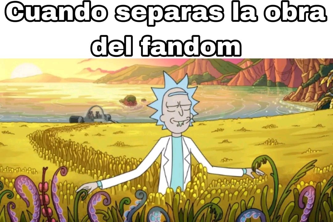 Cuando Separas la Obra Del Fandom Toxico: - meme
