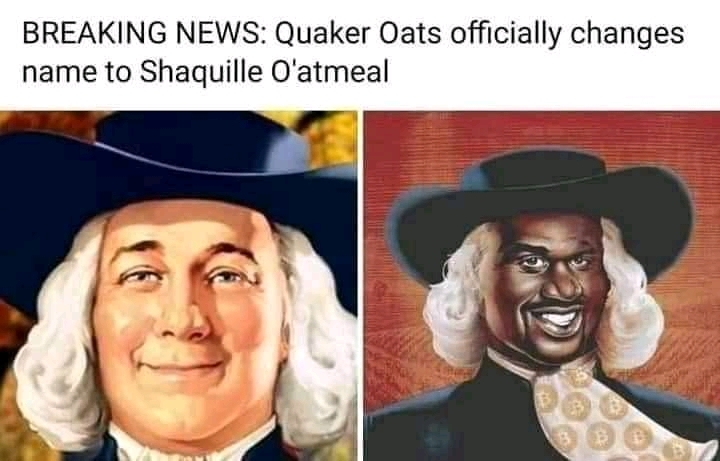 in honour of shaquille.oatmeal - meme