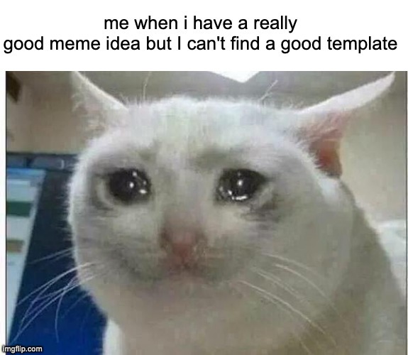 Crying inside - meme