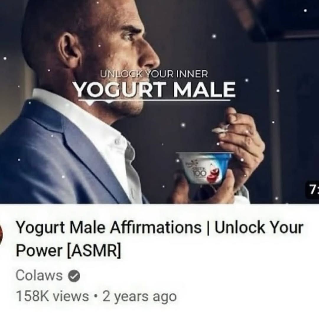7 Yogurt Male affirmations to unlock your inner fridge - meme