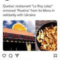 Quebec is losing its famous poutine
