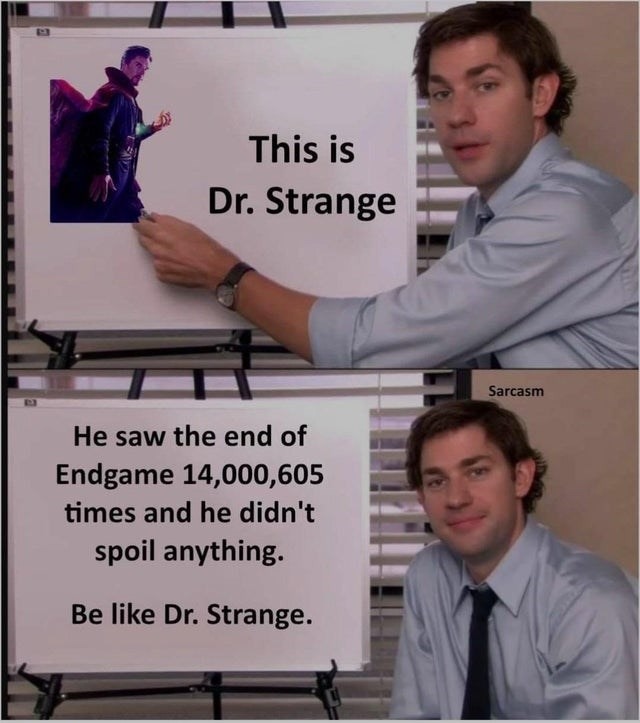 no spoilers doctor strange - meme