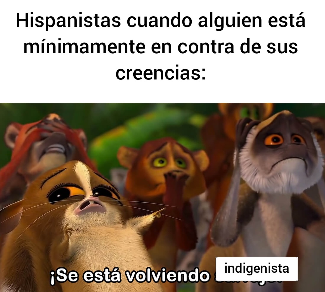 Este perfil odiamos a los hispanistas e indigenistas - meme