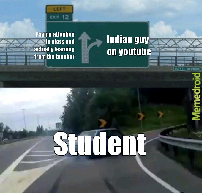 How people pass school - meme