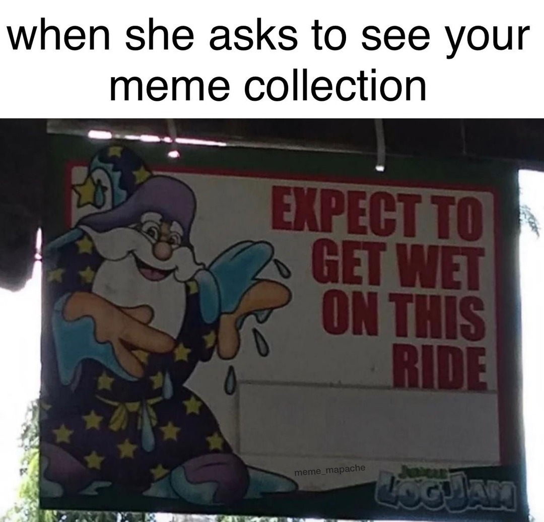 Getting wet meme