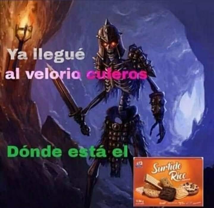 Tiene sentido que sea un esqueleto - meme