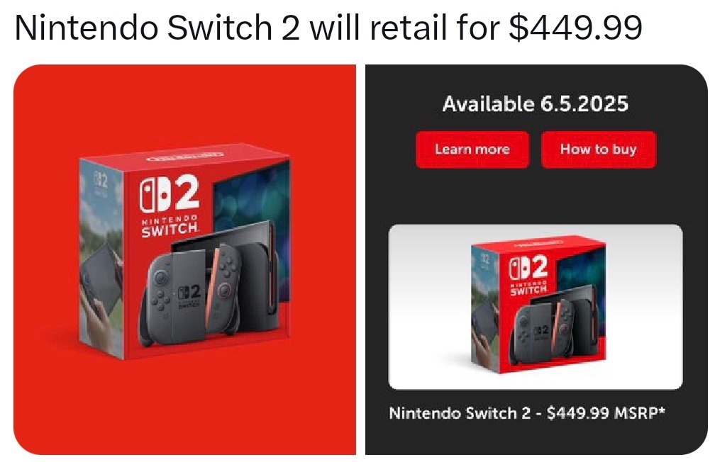 Switch 2 drops June 5th and my wallet already hurts - meme