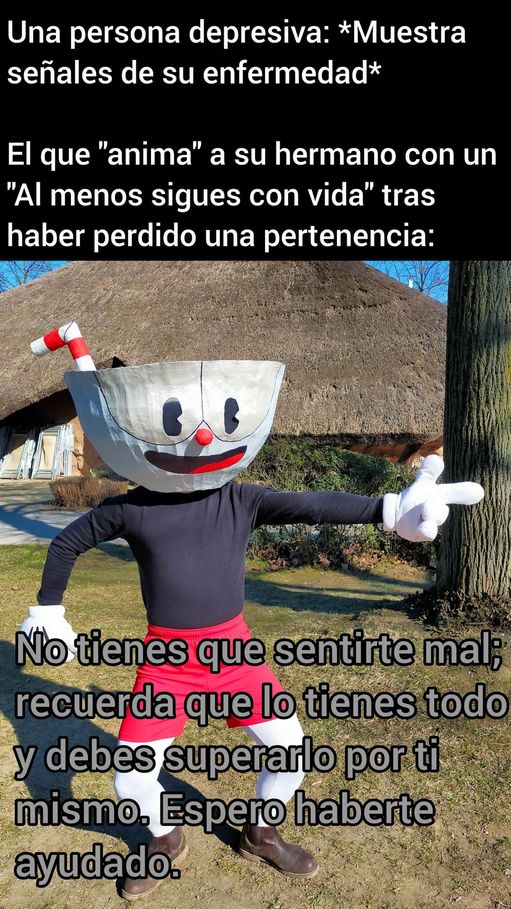 Literalmente sería decirle que no tiene motivo para quejarse porque "lo tiene todo" - meme