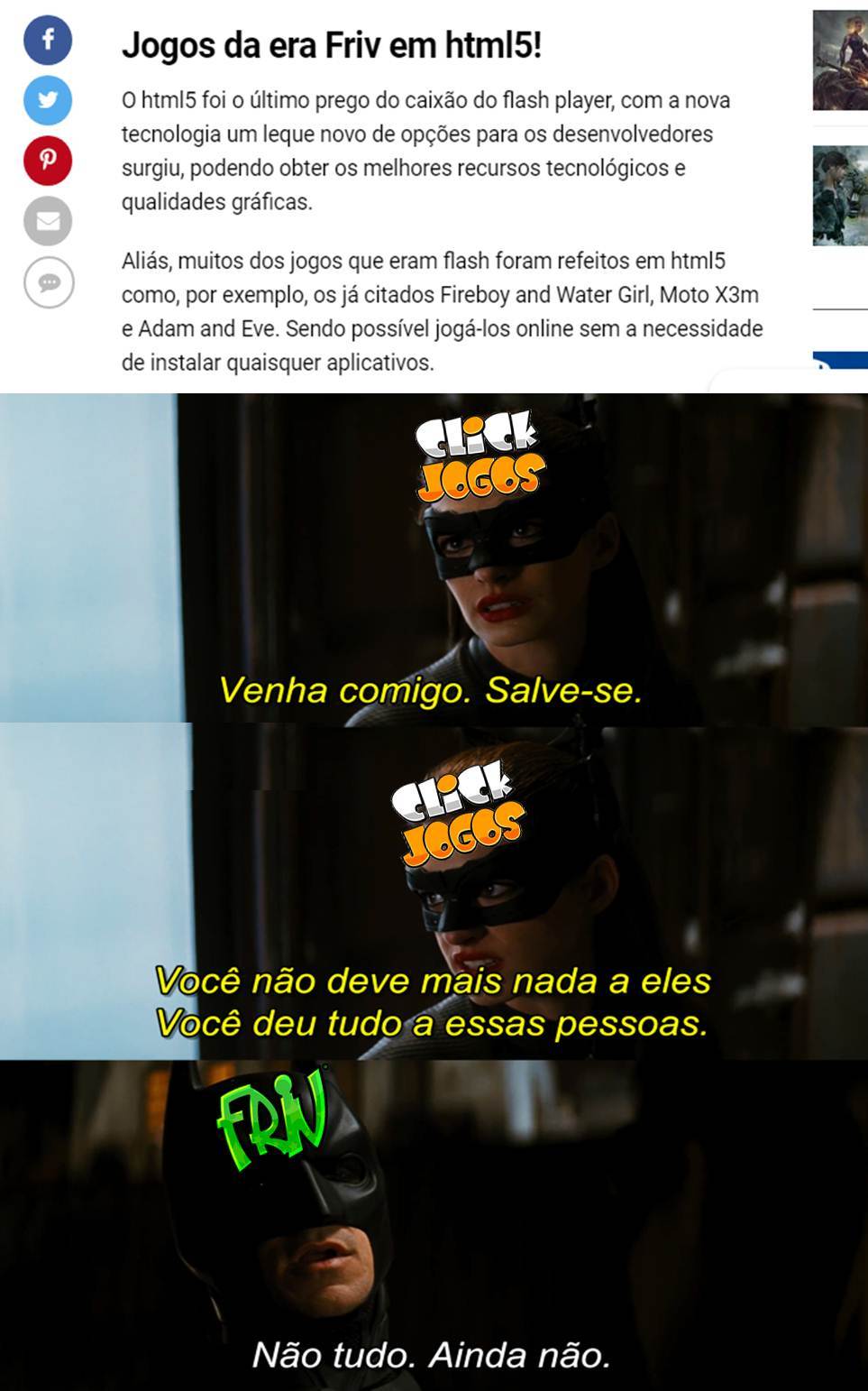 Esse é o nosso ídolo... - meme