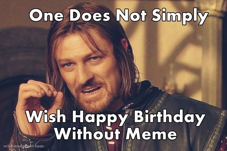Happy birthday meme for LOTR enjoyers