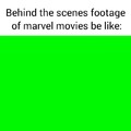 Behind the scenes footage of marvel movies
